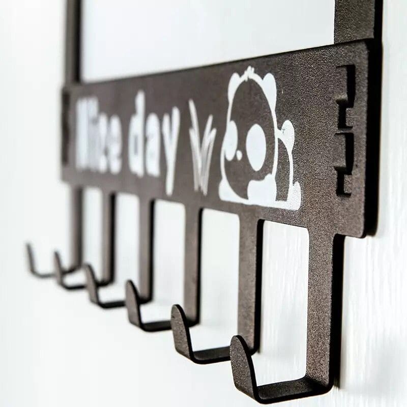 Nice Day Metal Hooks Door Hanger, 6 Hooks Detachable Hanger, Hat Clothes Bag Hanging Rack, No Drilling Bathroom Door Hanger Nice Day Metal Hooks Door Hanger, 6 Hooks Detachable Hanger, Hat Clothes Bag Hanging Rack, No Drilling Bathroom Door Hanger